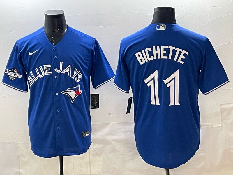 Men 2025 Nike Toronto Blue Jays #11 Bichette Blue Game MLB Jersey 013->toronto blue jays->MLB Jersey